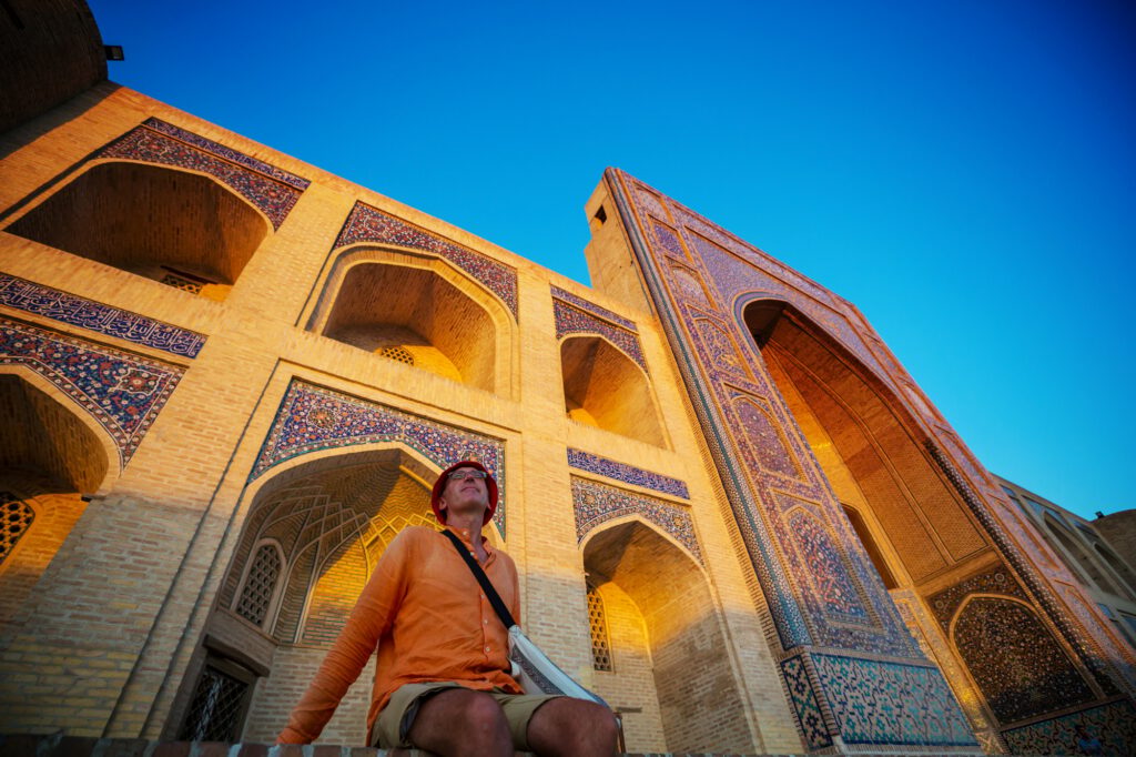 Tourist in Uzbekistan