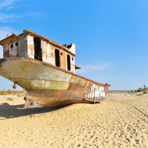 Uzbekistan tour to the vanished Aral Sea — cultural journey through Muynak, Karakalpakstan villages and desert landscapes by 4x4 Поездка в Узбекистан к высохшему Аральскому морю — культурное путешествие через Муйнак, деревни Каракалпакстана и пустынные пейзажи на внедорожнике
