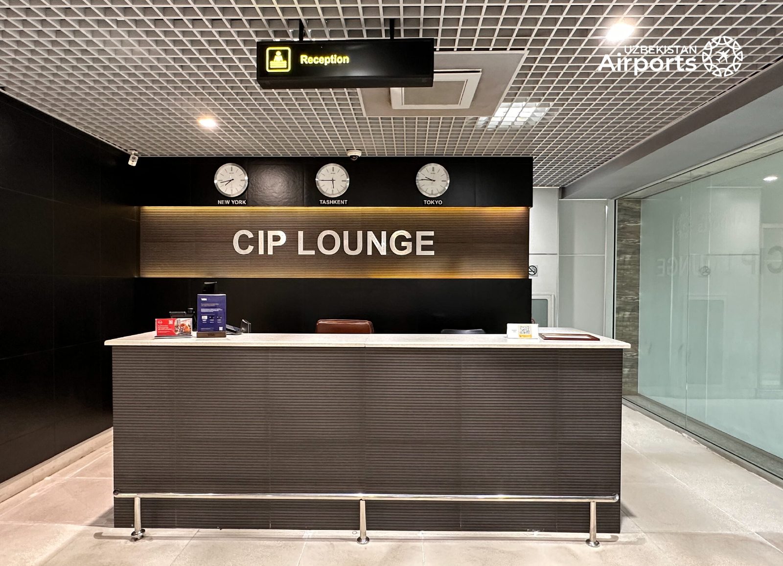 CIP Lounge, Tashkent International Airport — check-in desk of the “Arrival” CIP lounge