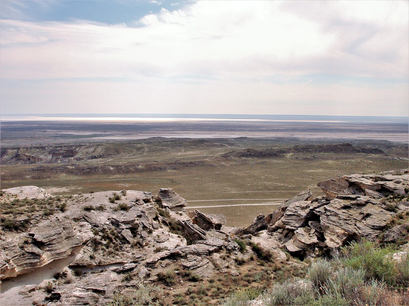The Karagiye depression, 132 m below sea level, Mangystau